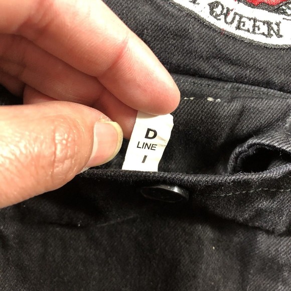 Divided by H&M Black Patch Jean Jacket Sexy Queen Womens Size 14 (22pit2pit,22L) - Picture 9 of 11